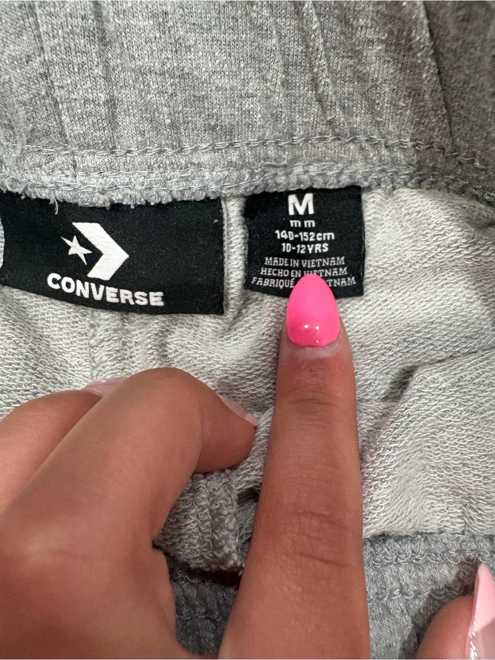 Converse Light Gray Shorts with All Star Logo